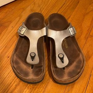 Silver Gizeh Birkenstock